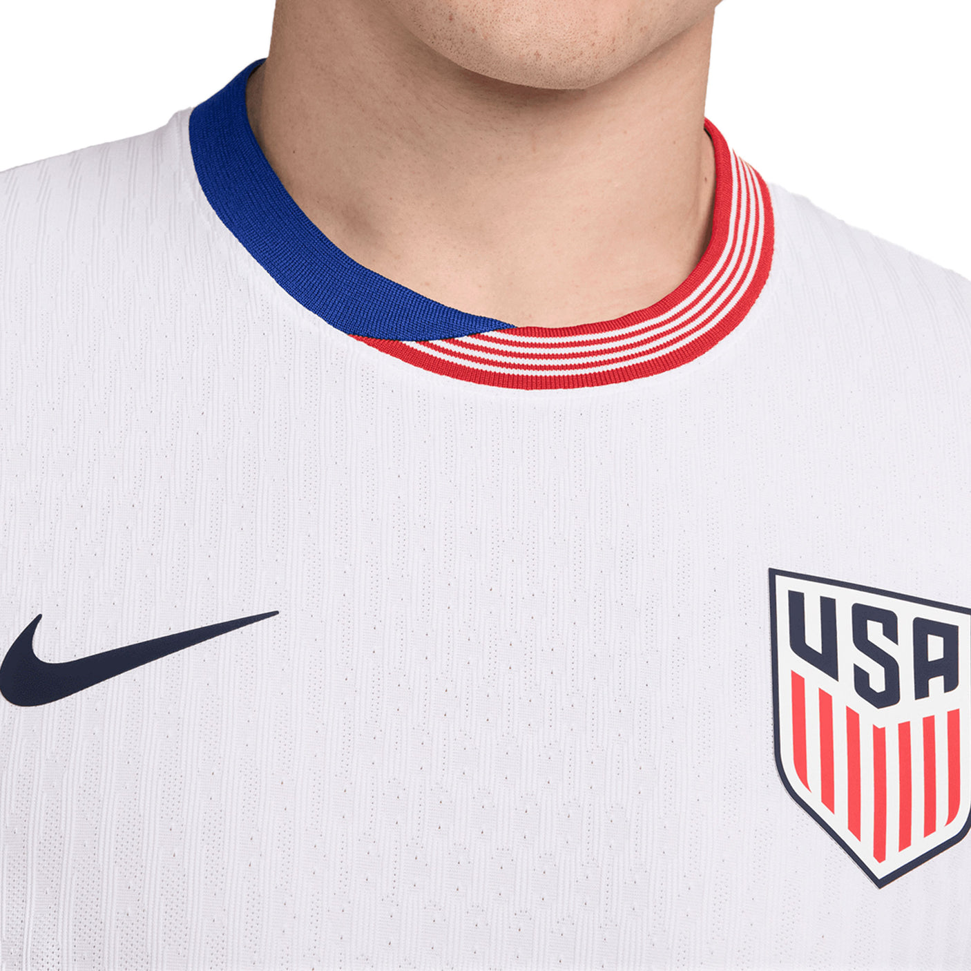 Nike Men's USA 2024/25 Dri-FIT ADV Home Jersey White Crest