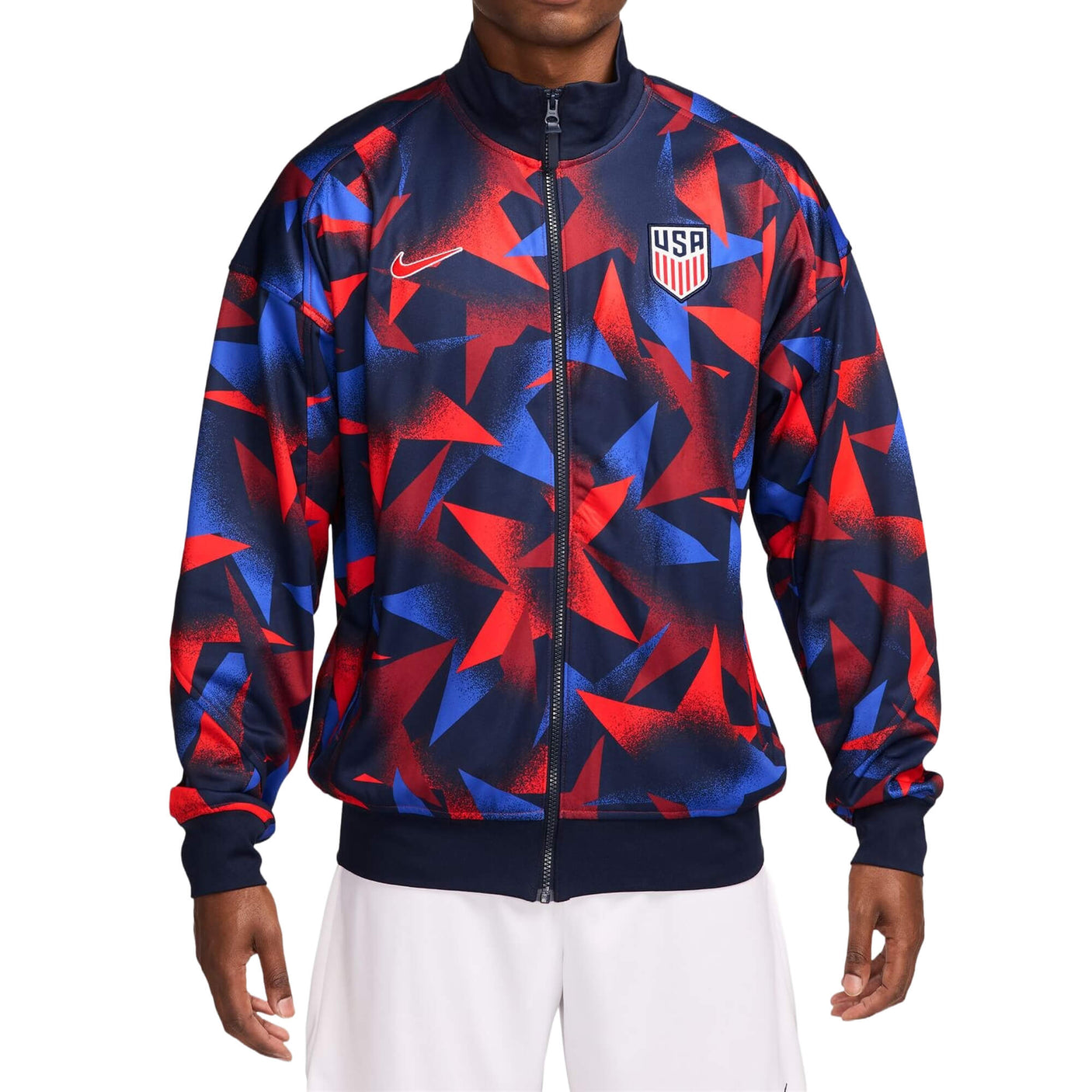 Nike Men's USA Academy Pro Dri-FIT Anthem Jacket Obsidian/Red