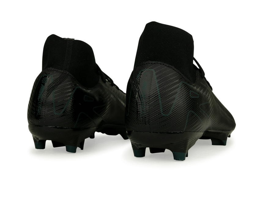 Nike Men's Zoom Mercurial Superfly 10 Academy FG/MG Black/Deep Jungle Rear