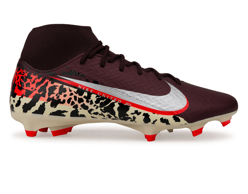 Nike United Men's Zoom Mercurial Superfly 10 Academy FG/MG Brown/Metallic Silver