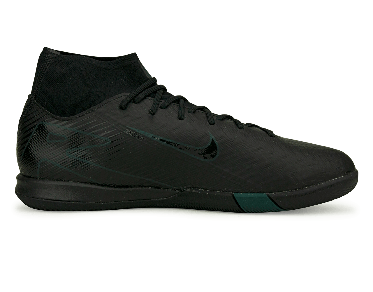 Nike Men's Zoom Mercurial Superfly 10 Academy IC Black/Deep Jungle Side