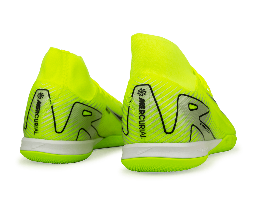 Nike Men's Zoom Mercurial Superfly 10 Academy IC Volt/Black Rear