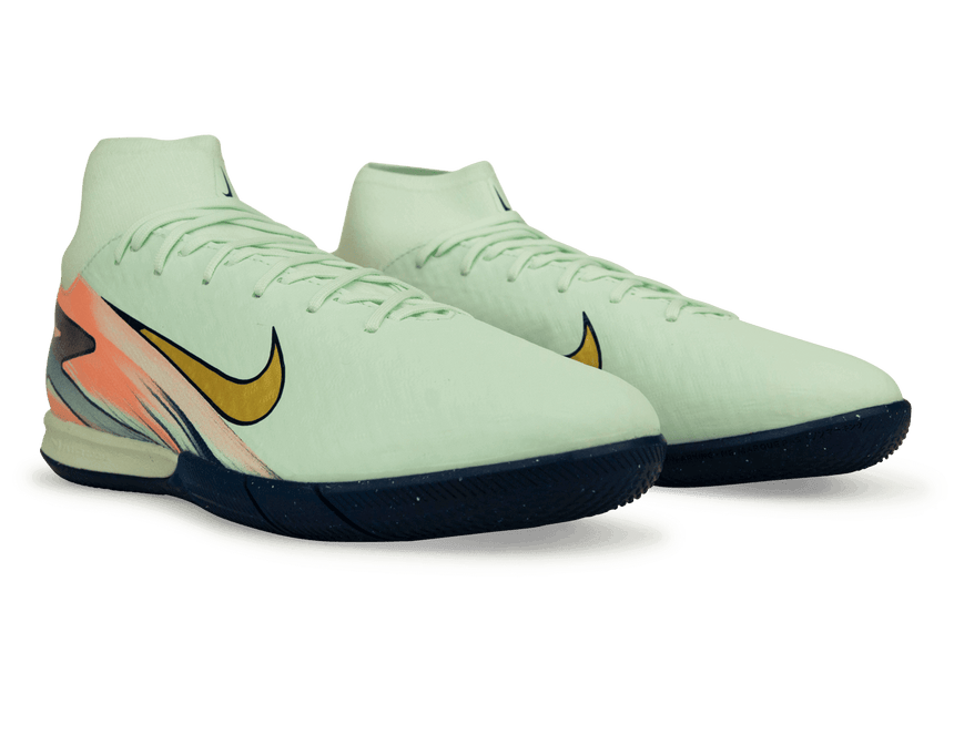 Nike Men's Zoom Mercurial Superfly 10 Academy MDS009 IC Barley Green/Metallic Gold Together