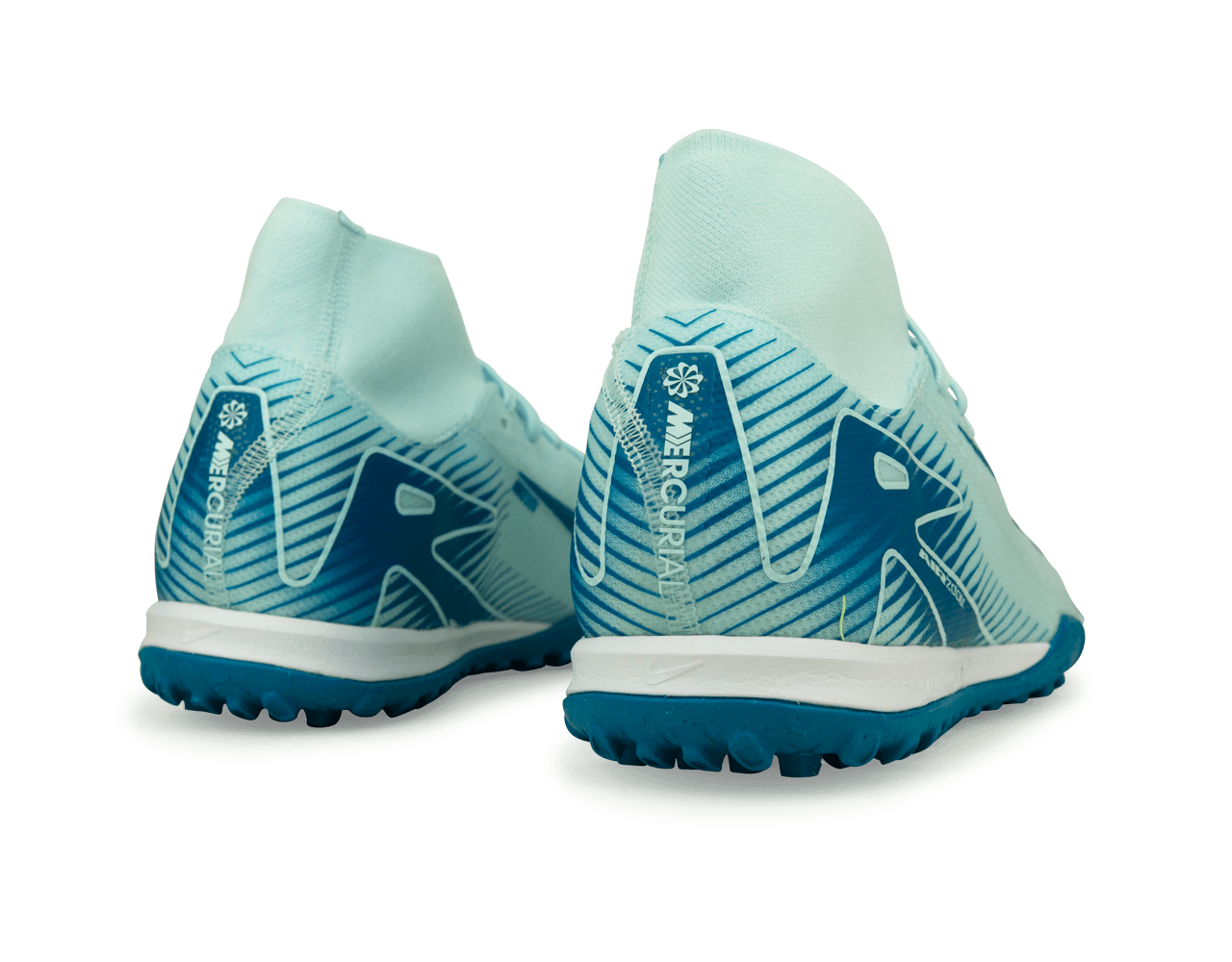 Nike Men's Zoom Mercurial Superfly 10 Academy TF Glacier Blue/Blue Orbit Rear