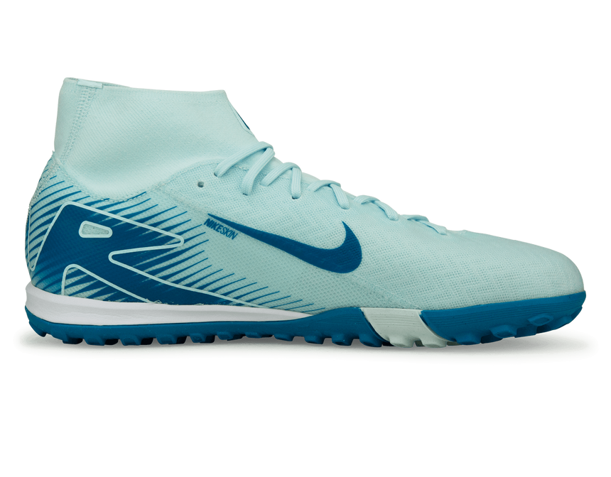 Nike Men's Zoom Mercurial Superfly 10 Academy TF Glacier Blue/Blue Orbit Side