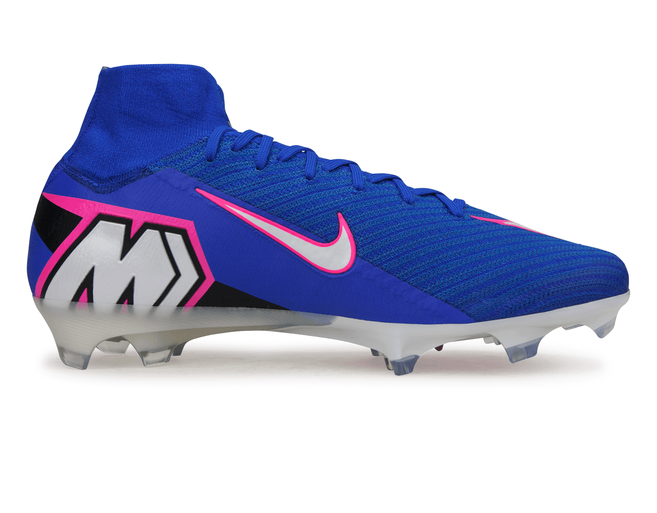 Nike Men's Zoom Mercurial Superfly 10 Elite FG Blue/White Side