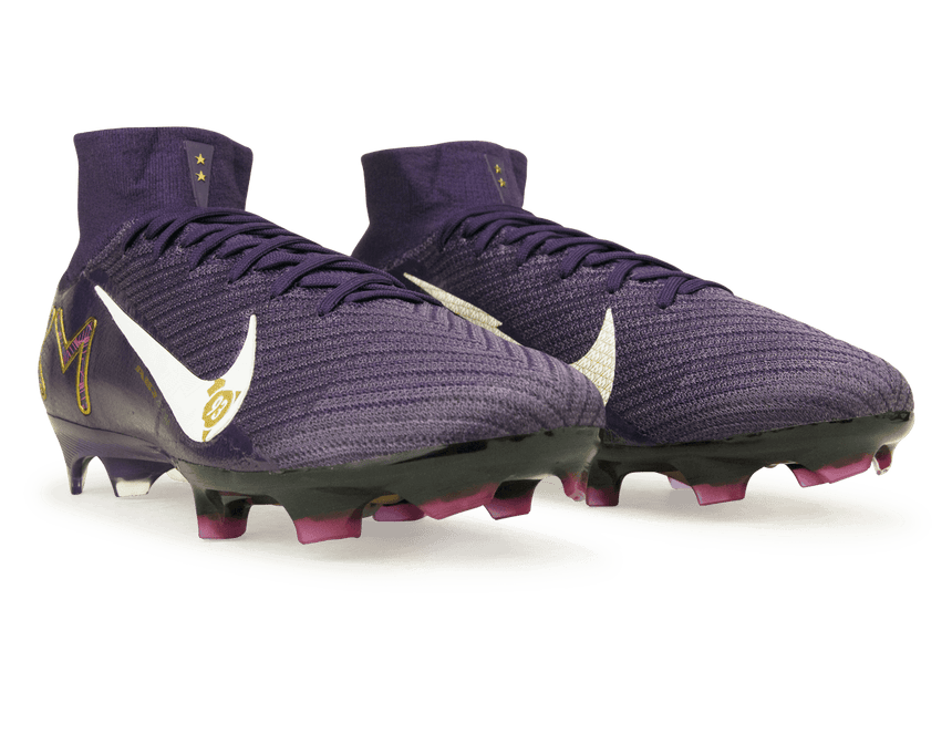 Nike Men's Zoom Mercurial Superfly 10 Elite KM FG Grand Purple/Pale Ivory Together