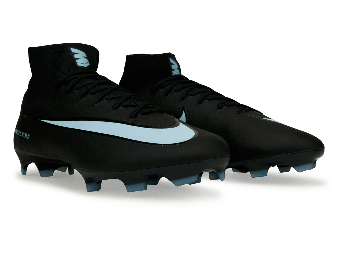 Nike Men's Zoom Mercurial Superfly 10 Pro FG Black/Ice Blue Together