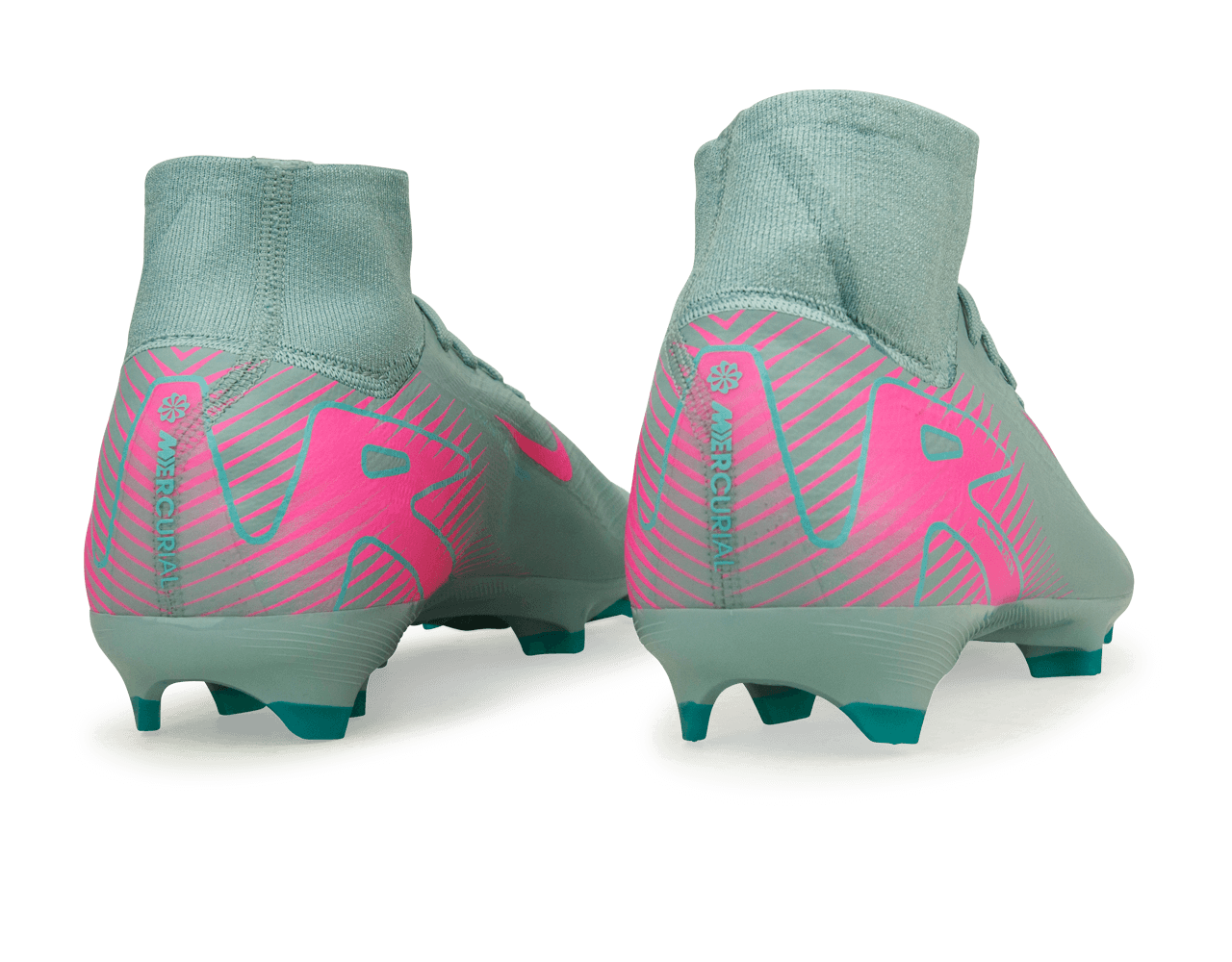 Nike Men's Zoom Mercurial Superfly 10 Pro FG Ocean Cube/Pink Blast Heel