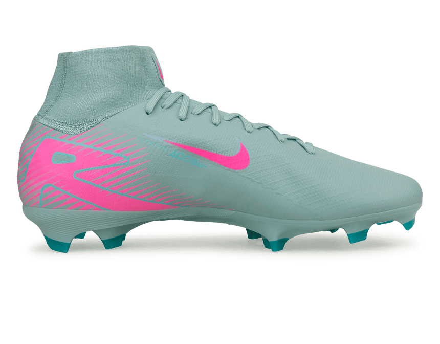 Nike Men's Zoom Mercurial Superfly 10 Pro FG Ocean Cube/Pink Blast Side
