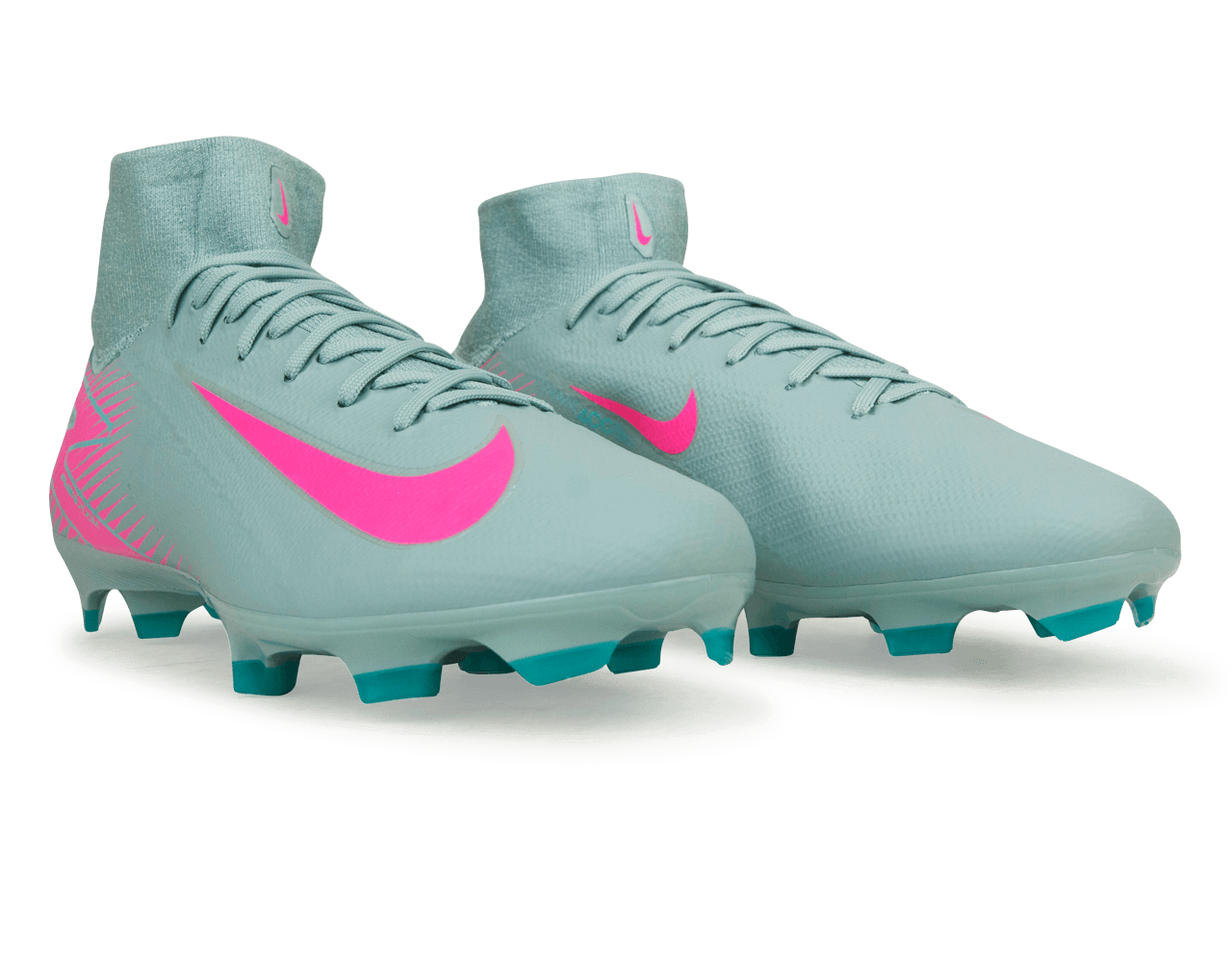 Nike Men's Zoom Mercurial Superfly 10 Pro FG Ocean Cube/Pink Blast Together