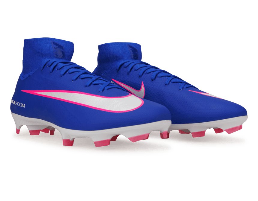Nike Men's Zoom Mercurial Superfly 10 Pro FG Racer Blue/White Together