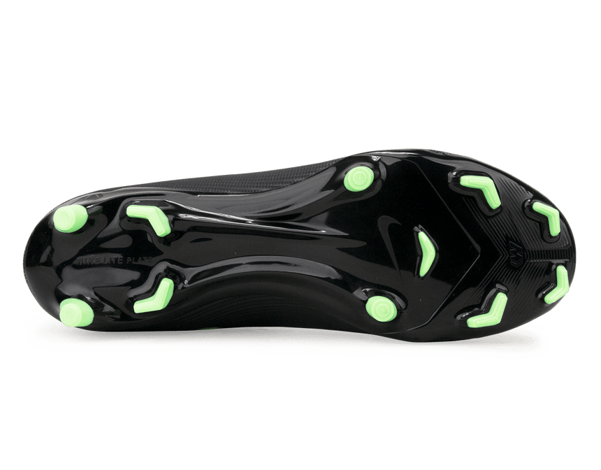 Nike Men's Zoom Mercurial Superfly 11 Academy FG/MG Black/Illusion Green Sole