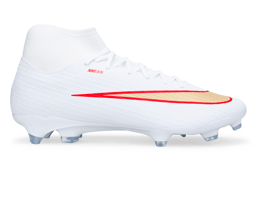Nike Men's Zoom Mercurial Superfly 11 Academy FG/MG White/Bright Crimson