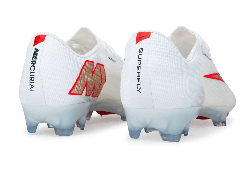 Nike Men's Zoom Mercurial Superfly 11 Elite FG White/Bright Crimson Rear