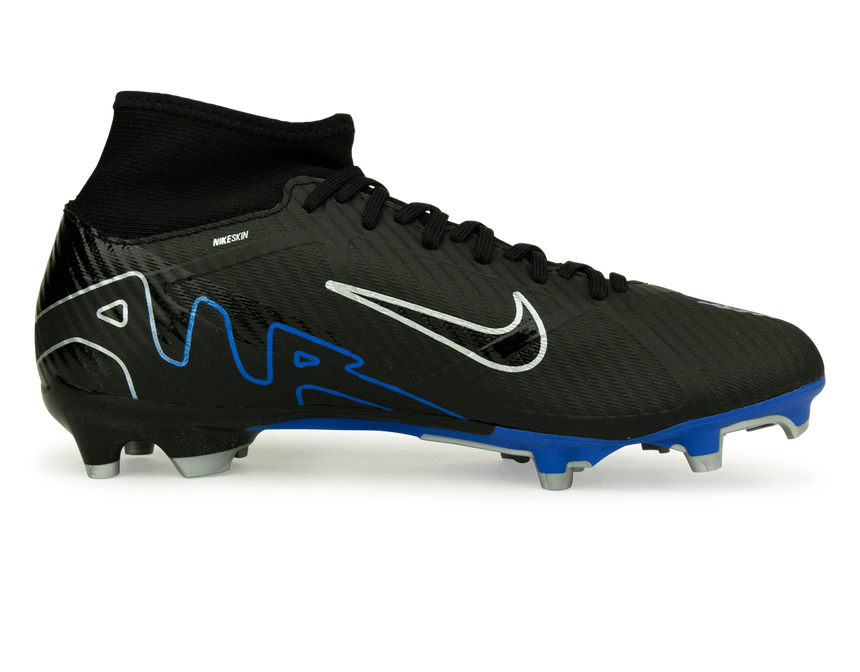 Nike Men's Zoom Mercurial Superfly 9 Academy FG/MG Black/Blue Side