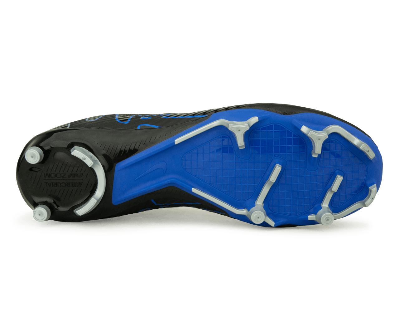 Nike Men's Zoom Mercurial Superfly 9 Academy FG/MG Black/Blue Sole