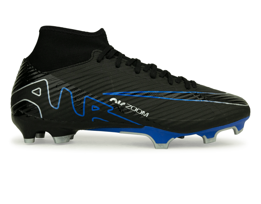 Nike Men's Zoom Mercurial Superfly 9 Academy FG/MG Black/Blue