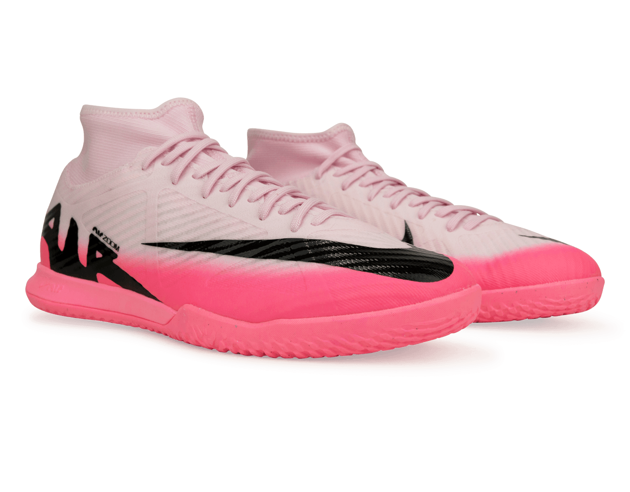 Nike Men's Zoom Mercurial Superfly 9 Academy IC Pink Foam/Black Together