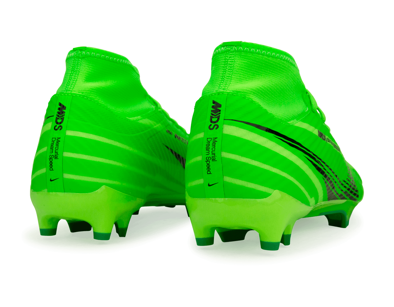 Nike Men's Zoom Mercurial Superfly 9 Academy MDS FG/MG Green Strike/Black Rear