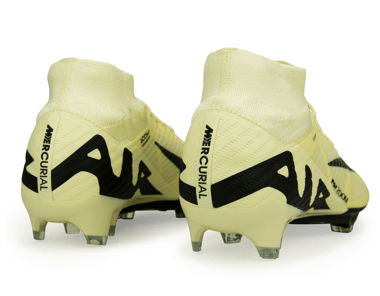 Nike Men's Zoom Mercurial Superfly 9 Elite FG Lemonade/Black Rear