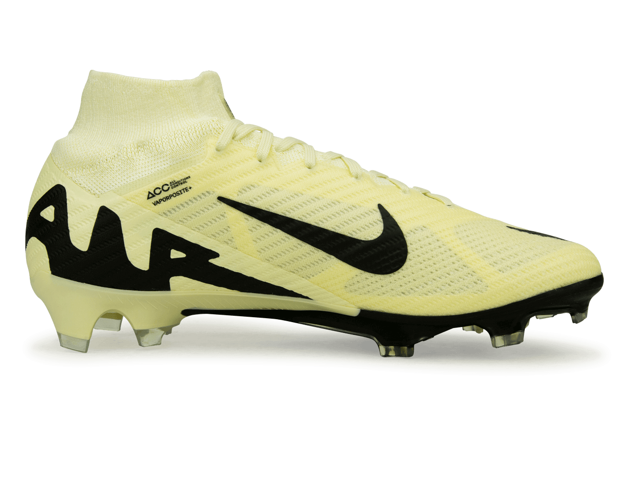 Nike Men's Zoom Mercurial Superfly 9 Elite FG Lemonade/Black Side