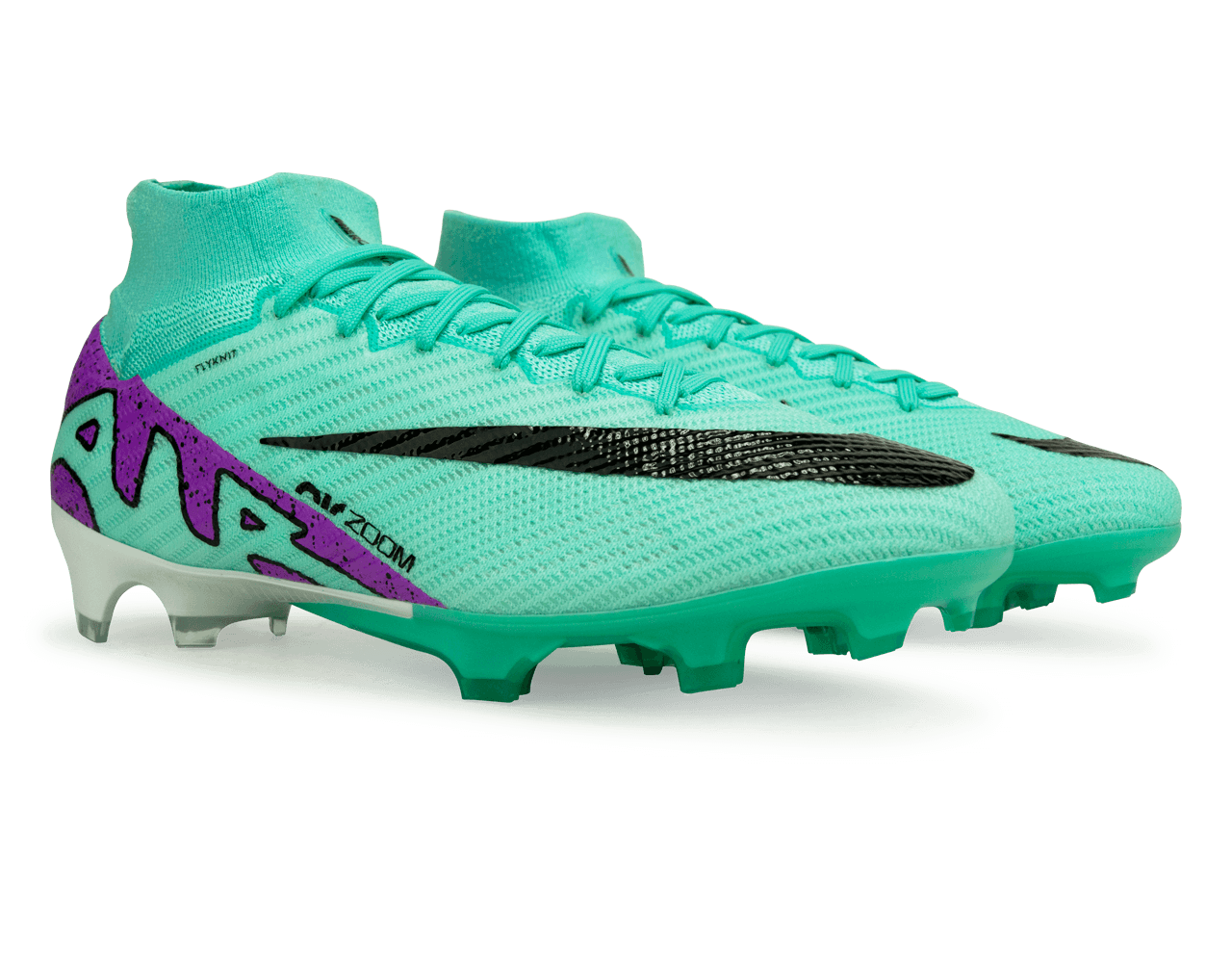 Nike Men's Zoom Mercurial Superfly 9 Elite FG Turquoise/Black/Purple Together