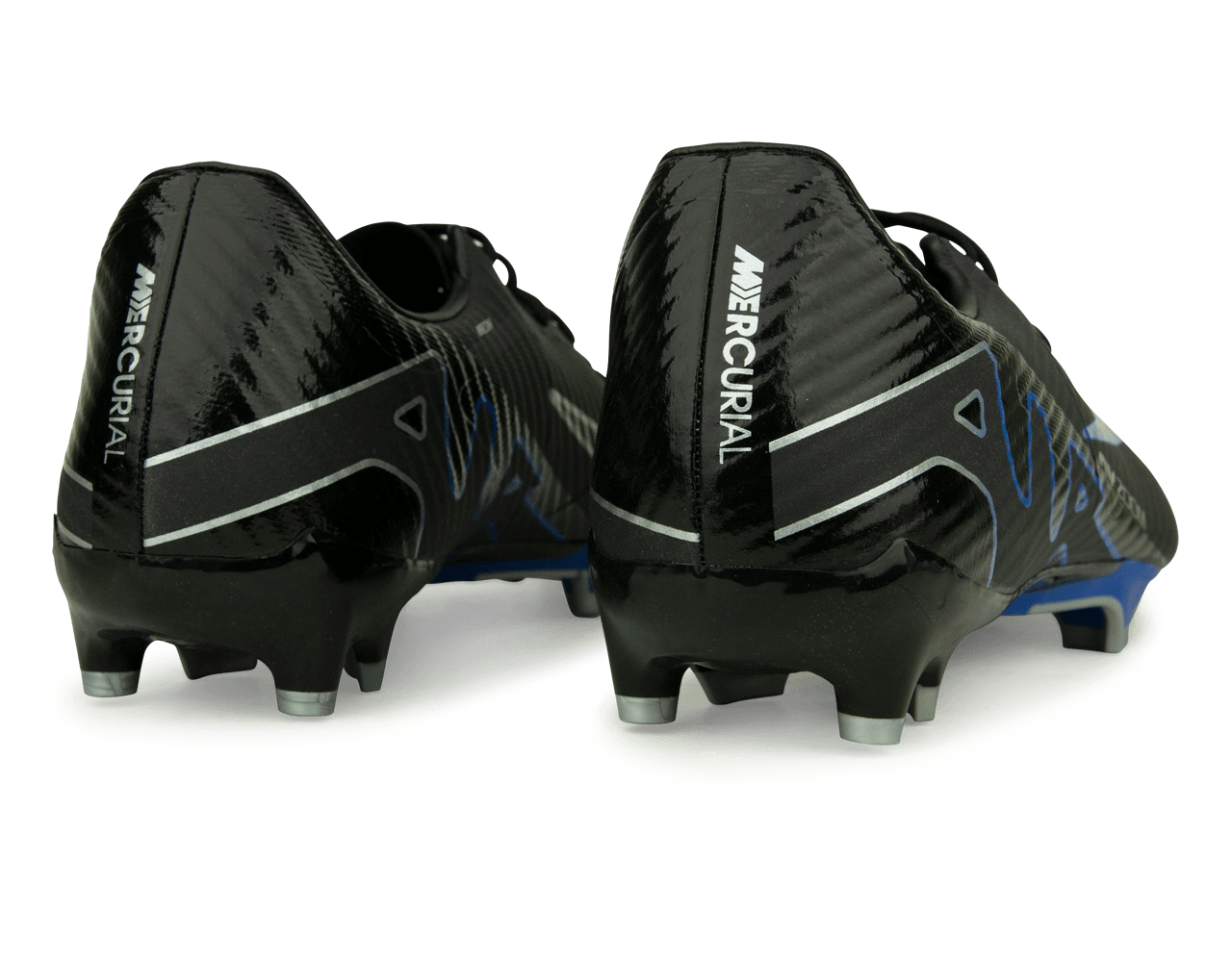 Nike Men's Zoom Mercurial Vapor 15 Academy FG/MG Black/Blue Rear