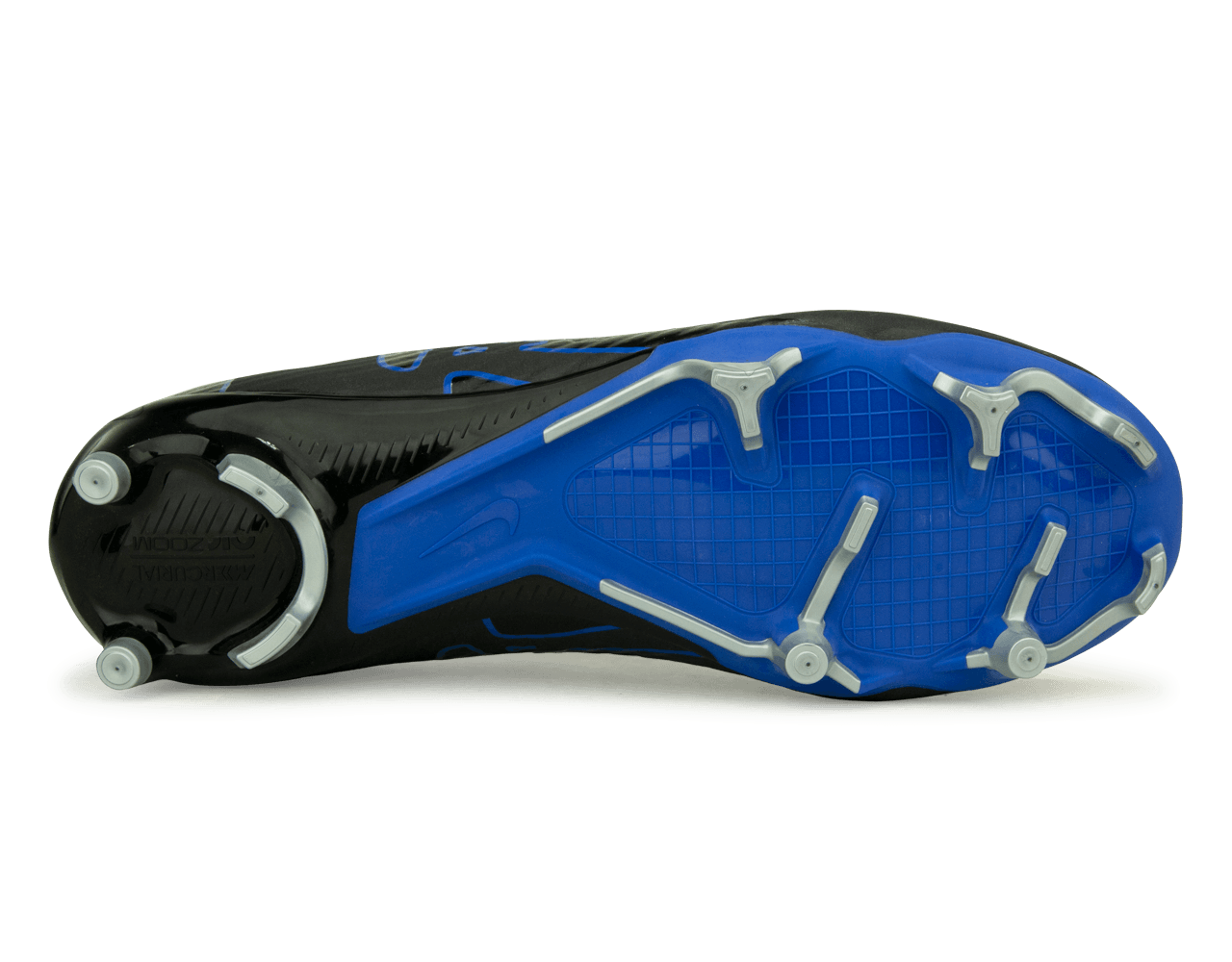 Nike Men's Zoom Mercurial Vapor 15 Academy FG/MG Black/Blue Sole