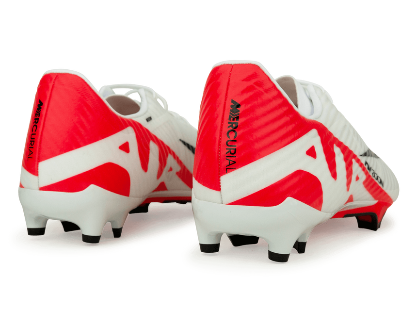 Nike Men's Zoom Mercurial Vapor 15 Academy FG/MG White/Red Rear