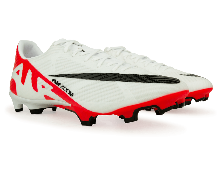 Nike Men's Zoom Mercurial Vapor 15 Academy FG/MG White/Red Together