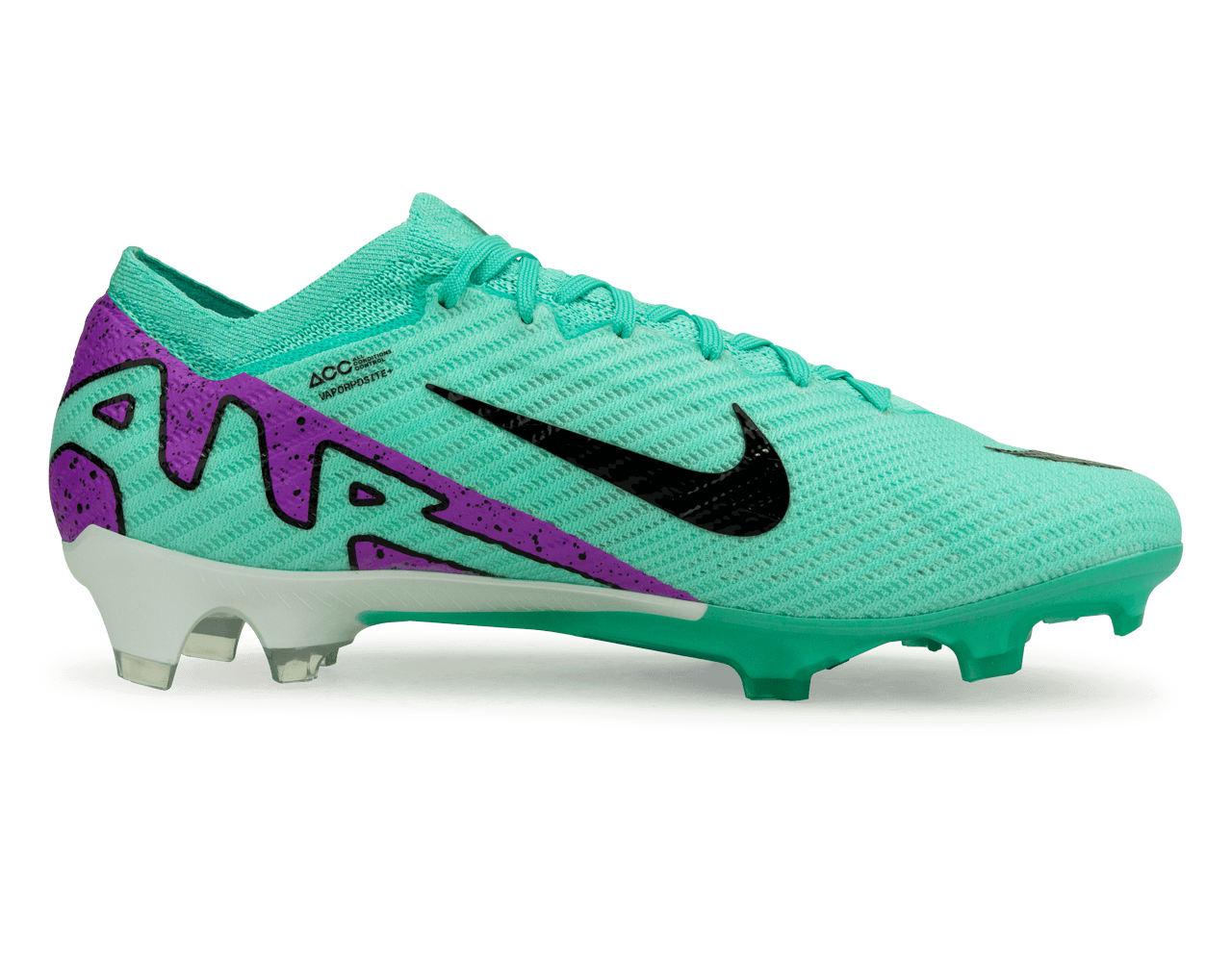 Nike Men's Zoom Mercurial Vapor 15 Elite FG Turquoise/Black/Purple Side