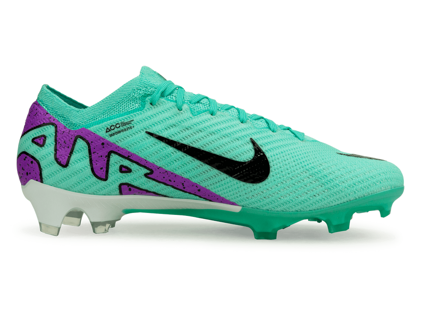 Nike Men's Zoom Mercurial Vapor 15 Elite FG Turquoise/Black/Purple Side