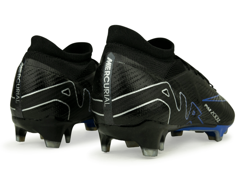 Nike Men's Zoom Mercurial Vapor 15 Pro FG Black/Blue Rear