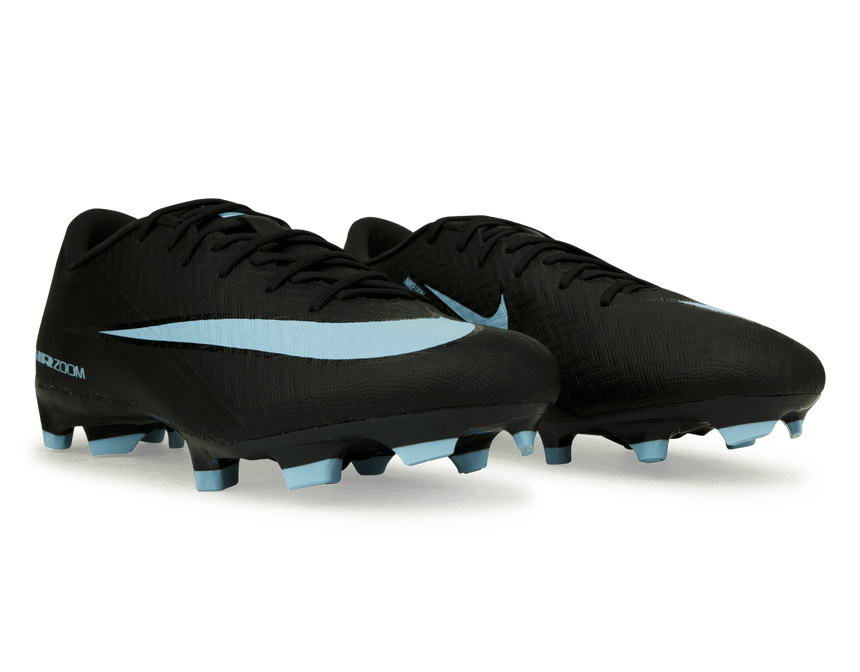 Nike Men's Zoom Mercurial Vapor 16 Academy FG/MG Black/Ice Blue Together