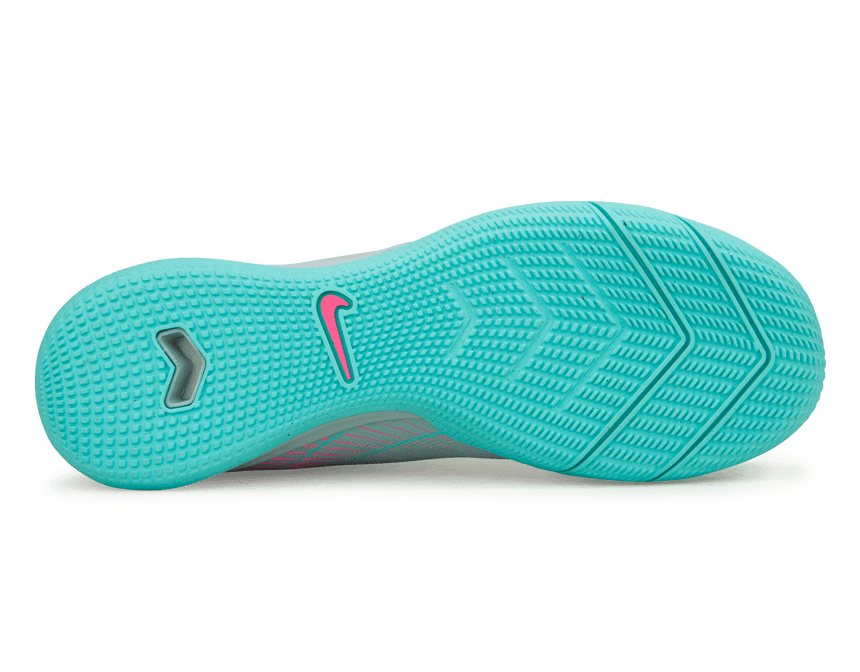 Nike Men's Zoom Mercurial Vapor 16 Academy IC Ocean Cube/Pink Blast Sole