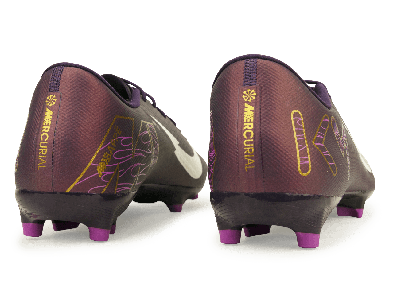 Nike Men's Zoom Mercurial Vapor 16 Academy KM FG/MG Grand Purple/Pale Ivory Heel