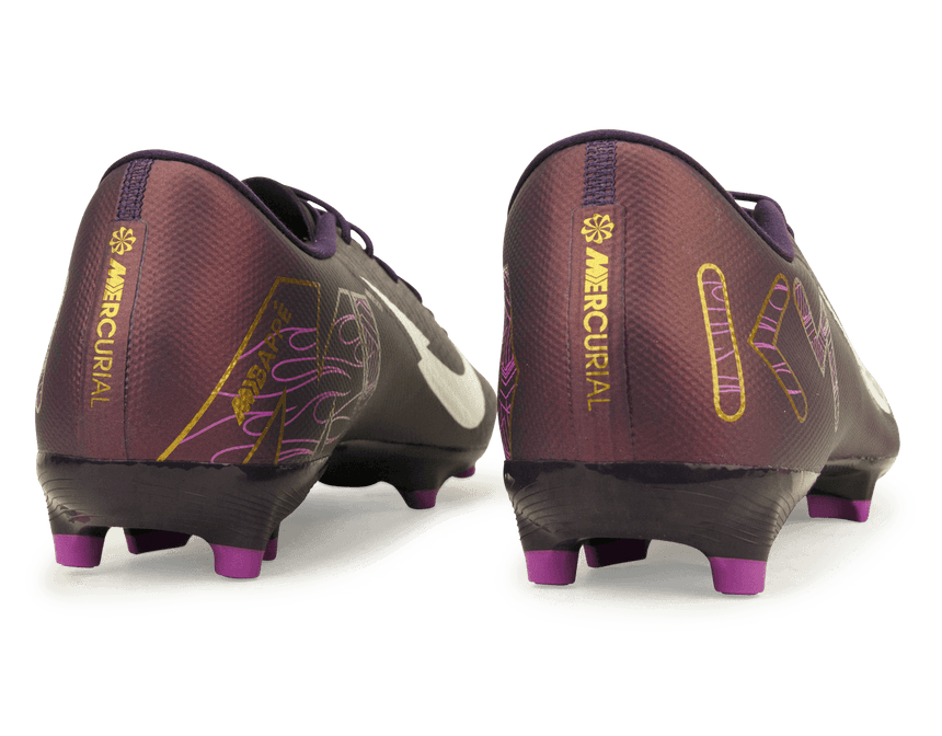 Nike Men's Zoom Mercurial Vapor 16 Academy KM FG/MG Grand Purple/Pale Ivory Heel
