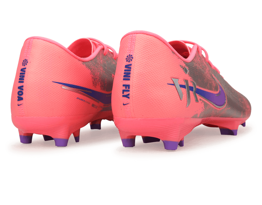 Nike Men's Zoom Mercurial Vapor 16 Academy 'Vini Jr' FG/MG Sunset Pulse/Old Royal Rear