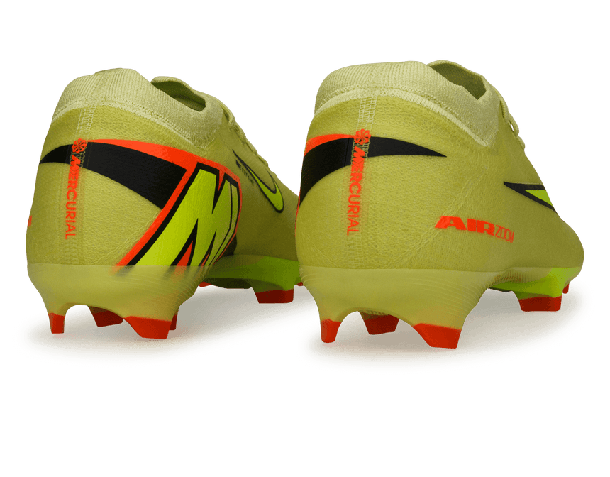 Nike Men's Zoom Mercurial Vapor 16 Pro FG Volt/Hyper Crimson Back