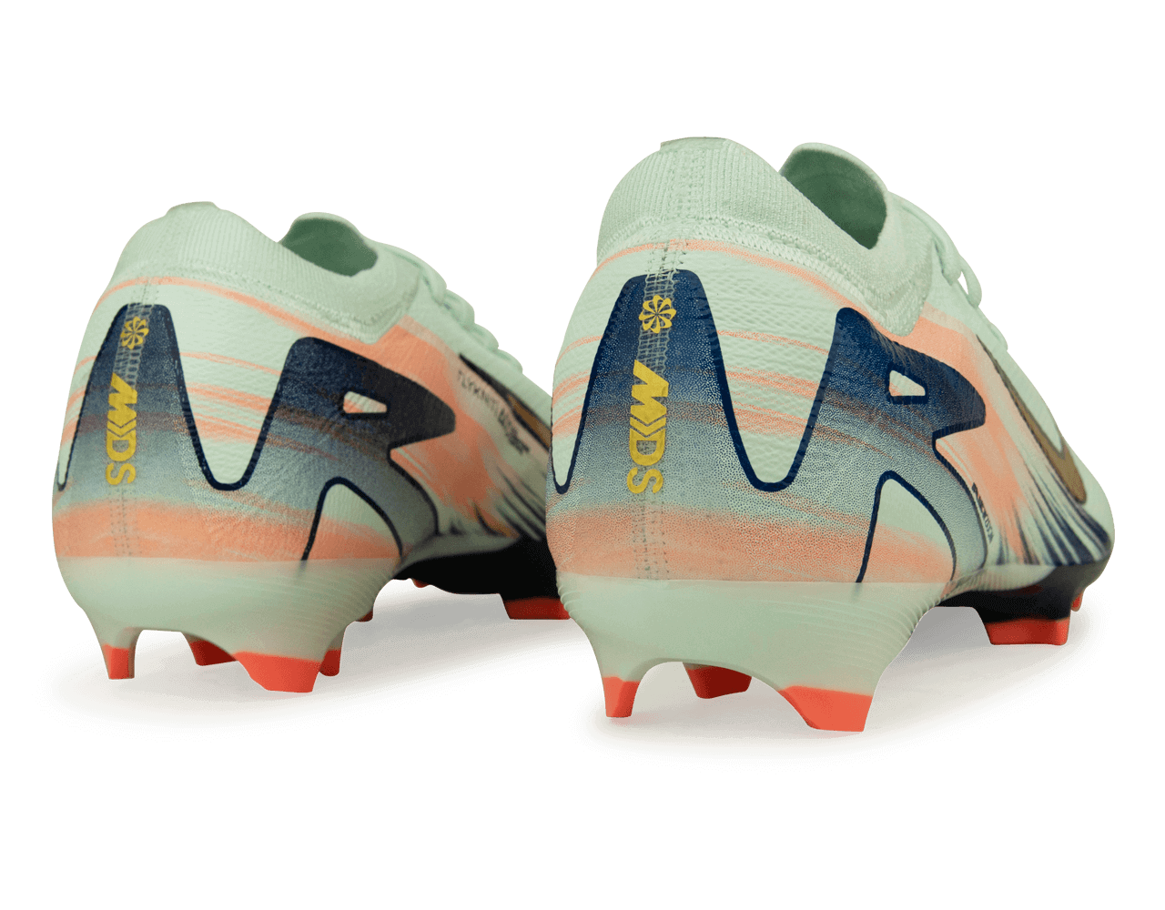 Nike Men's Zoom Mercurial Vapor 16 Pro MDS009 FG Barley Green/Metallic Gold Rear