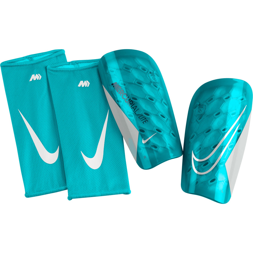 Nike Mercurial Lite Shin Guards Turquoise Front