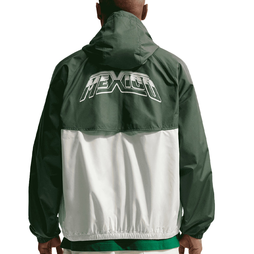 Nike Mexico Men's Sportswear 2026 Windbreaker White/Green Back