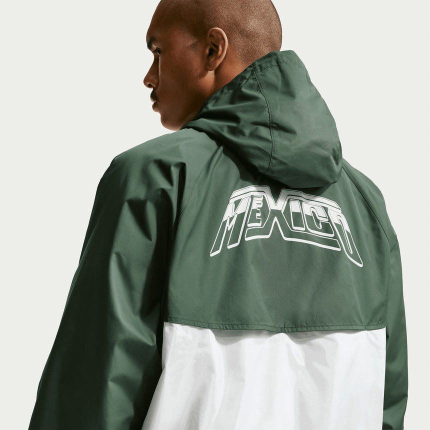 Nike Mexico Men's Sportswear 2026 Windbreaker White/Green Hoodie