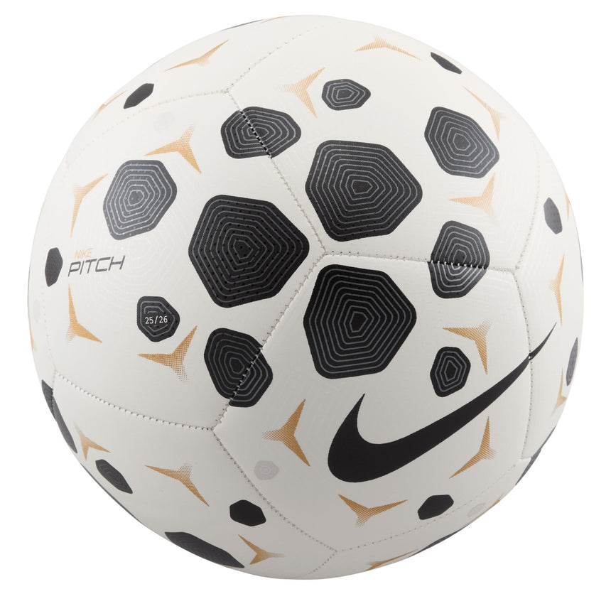 Nike Pitch Ball White/Black/Gold Front