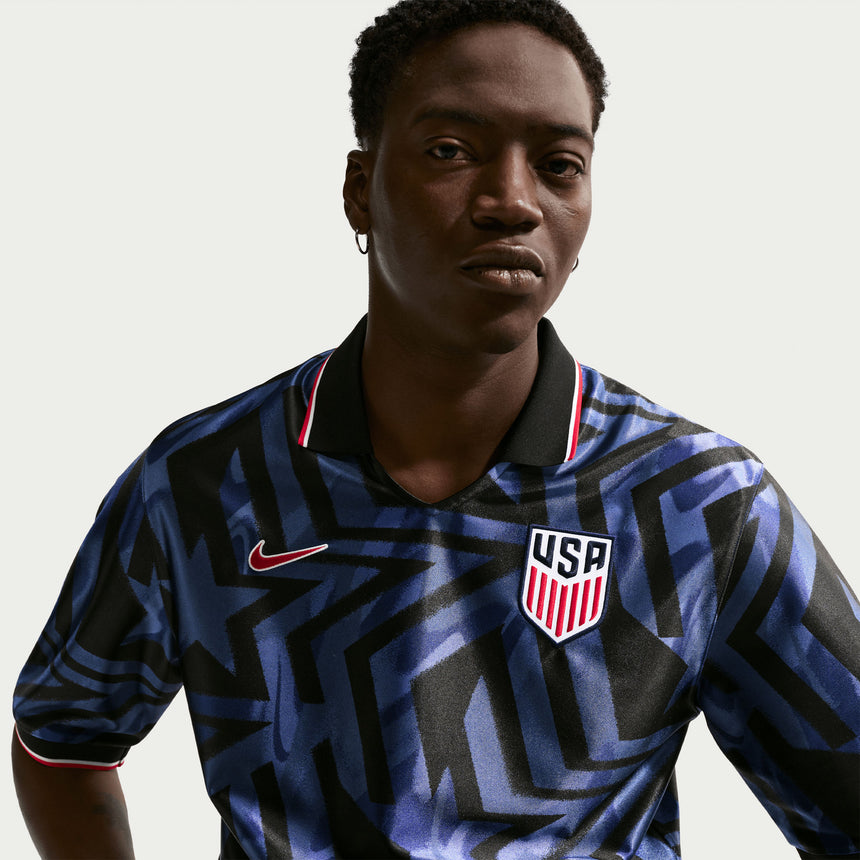 Nike USA Men's Energy 2026 Jersey Midnight Navy/University Red Model