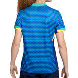 Nike Women's Brazil 2024/25 Away Jersey Blue/Green Back