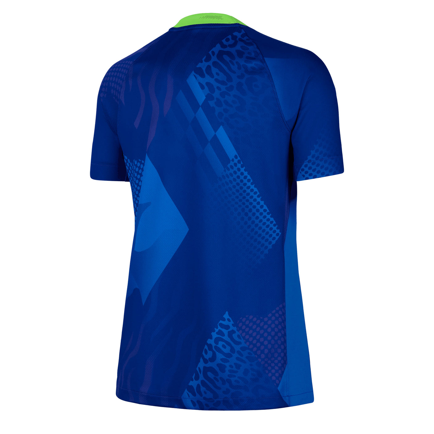 Nike Women's Brazil 2025/26 Away Jersey Blue/Green Back