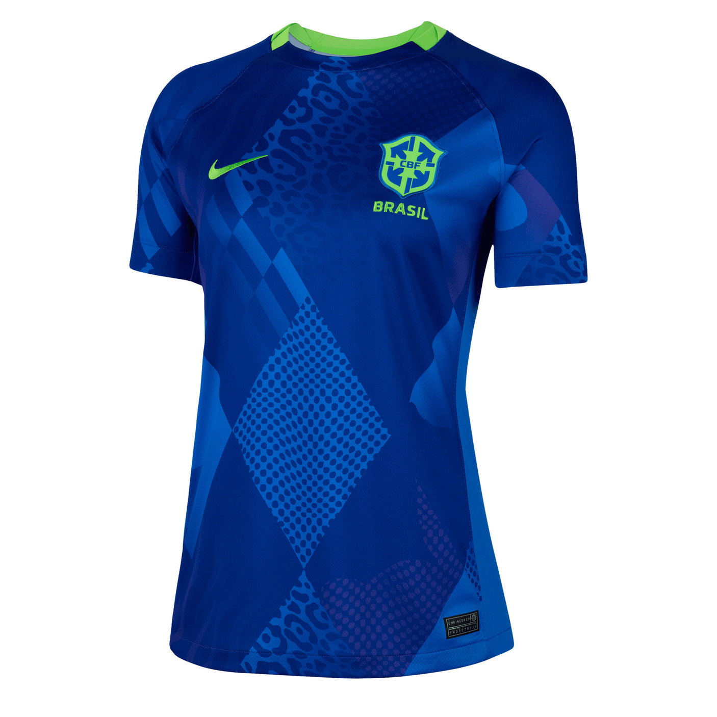 Nike Women's Brazil 2025/26 Away Jersey Blue/Green Front