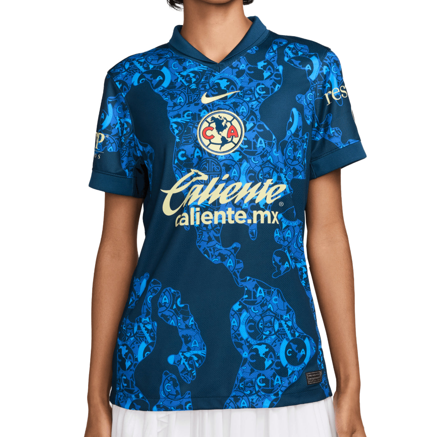 Nike Women's Club America 2024/25 Away Jersey Blue/Lemon Chiffon Front